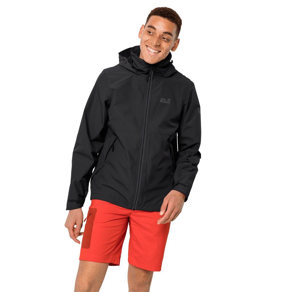 Jack Wolfskin EVANDALE Vestes Homme Noir - RXDBNJY-30